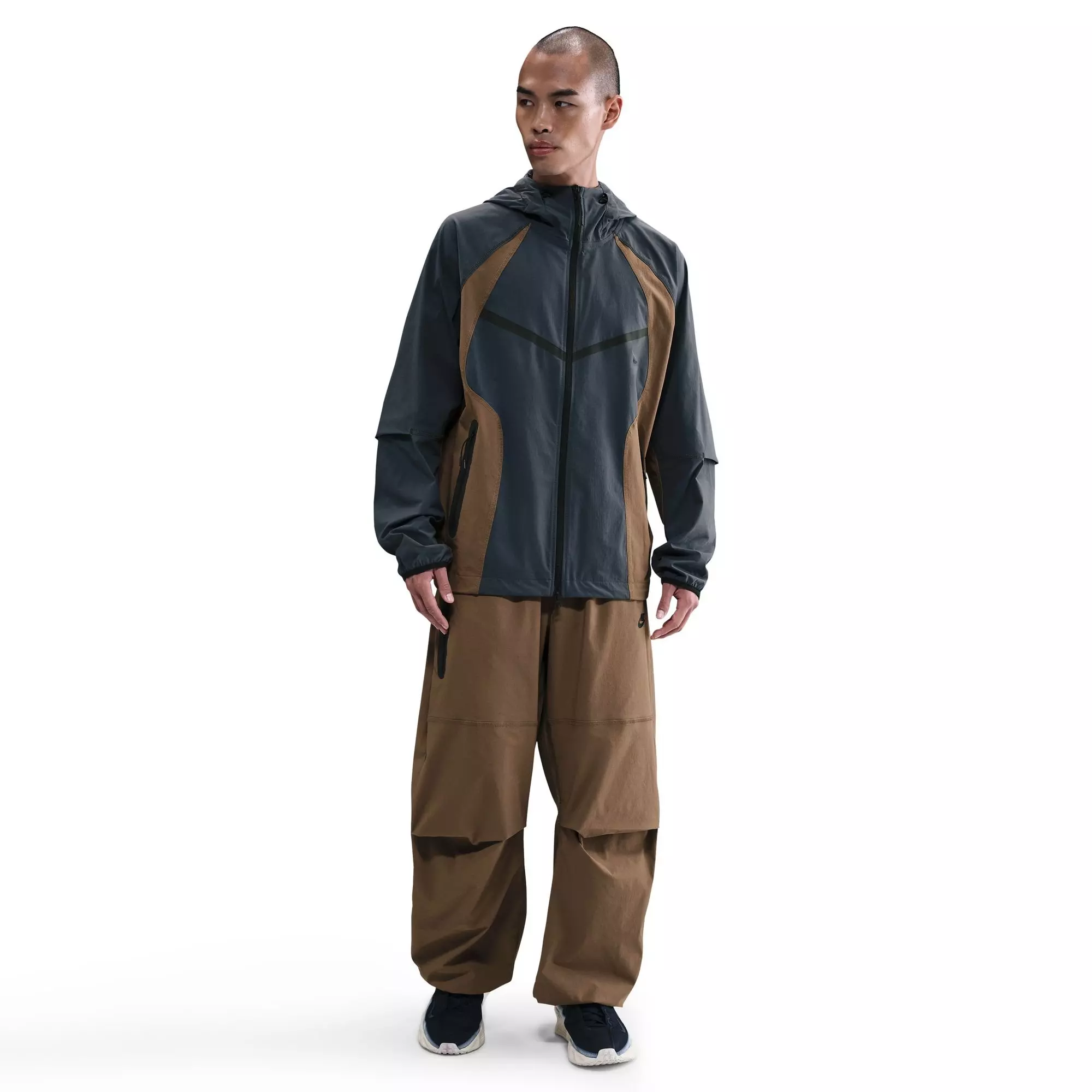 NIKE nylon pants Brack・Brown Nike X Nocta Northstar Nylon Tracksuit Bottoms Brown Track Pants Nike